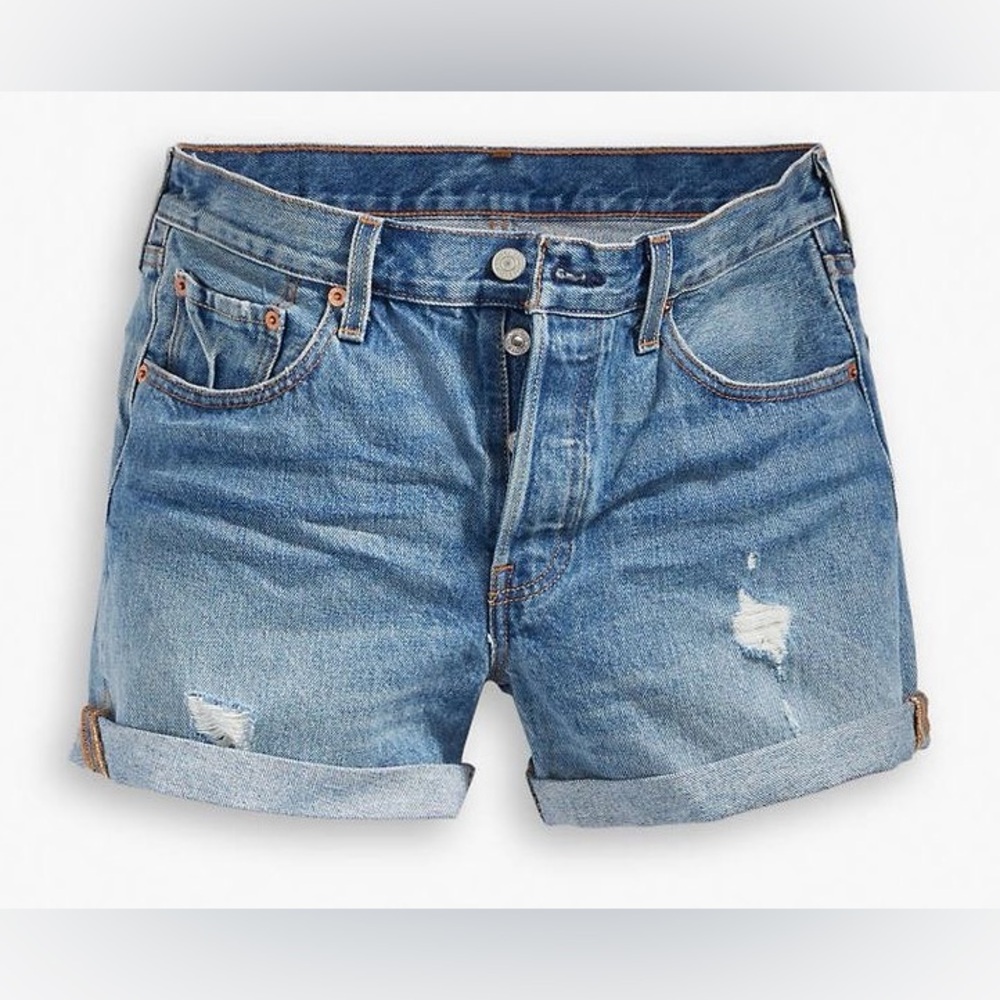 Levi's 501 Distressed Jean Shorts